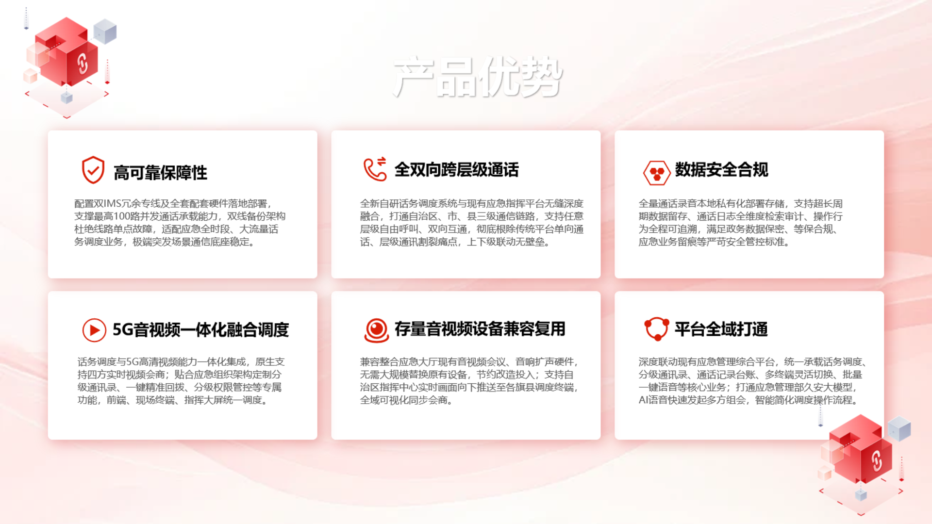 应急厅5G视频调度平台